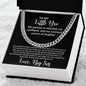 TO LITTLE BRO I BIG SIS I CUBAN CHAIN