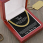 TO DAD I YOUR SON I CUBAN CHAIN