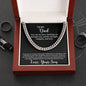 TO DAD I YOUR SON I CUBAN CHAIN
