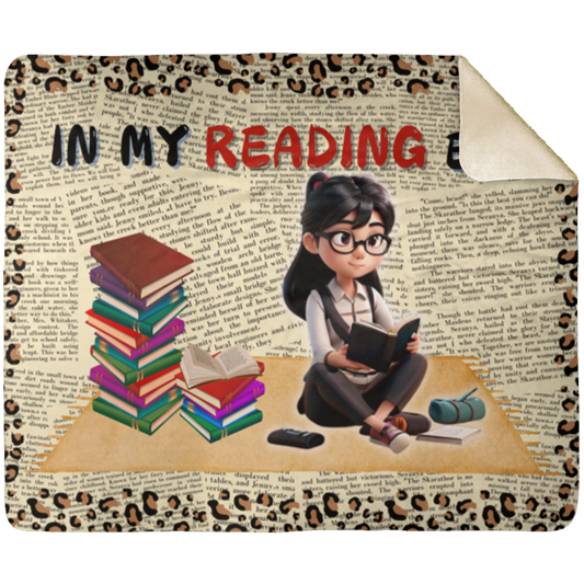 Reading Era Blanket| Brunette/glasses