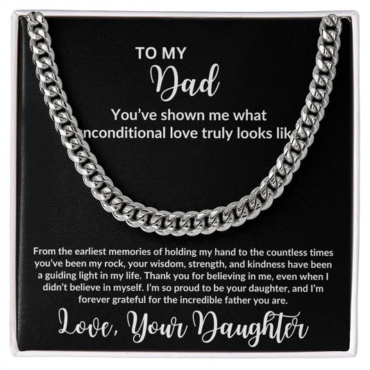 TO DAD  I  YOUR DAUGHTER  I  CUBAN CHAIN