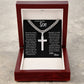 TO SON  I  LOVE MOM  I  CROSS NECKLACE