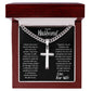 TO HUSBAND  I  LOVE WIFE  I  CROSS NECKLACE
