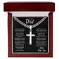 TO DAD  I  LOVE SON  I  CROSS NECKLACE